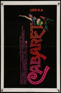 7b110 CABARET 1sh 1972 Liza Minnelli in Nazi Germany, directed by Bob Fosse, Joseph Caroff art!