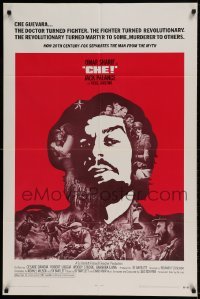 7b129 CHE int'l 1sh 1969 art of Omar Sharif as Guevara, Jack Palance as Fidel Castro!
