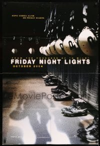 7b278 FRIDAY NIGHT LIGHTS teaser DS 1sh 2004 Texas high school football, cool image of locker room!