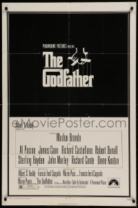 7b301 GODFATHER 1sh 1972 Francis Ford Coppola crime classic, great art by S. Neil Fujita!