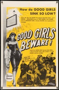 7b306 GOOD GIRLS BEWARE 1sh 1960 how do bad girls sink so low, being innocent isn't enough!