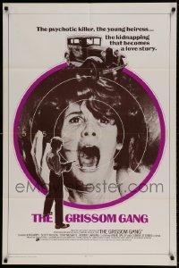 7b316 GRISSOM GANG style A int'l 1sh 1971 Robert Aldrich, Kim Darby is kidnapped by psychotic killer