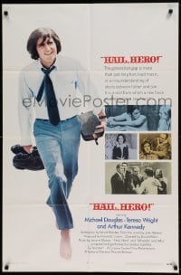 7b321 HAIL, HERO int'l 1sh 1969 hippie Michael Douglas, Vietnam anti-war movie!