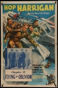 7b349 HOP HARRIGAN chapter 11 1sh 1946 great from fighter pilot serial, Flying to Oblivion, rare!