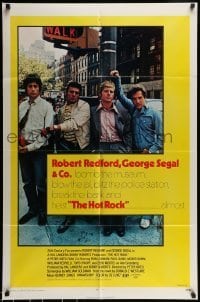 7b358 HOT ROCK 1sh 1972 Robert Redford, George Segal, cool cast portrait on the street!