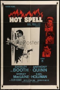 7b359 HOT SPELL 1sh 1958 Shirley Booth, Anthony Quinn, Shirley MacLaine