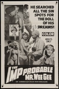 7b389 IMPPROBABLE MR. WEE GEE 1sh 1966 he searched all the sin spots for the doll of his dreams!
