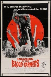 7b398 INVASION OF THE BLOOD FARMERS 1sh 1972 they planted the LIVING and harvested the DEAD!