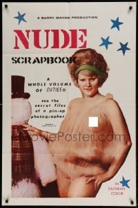 7b582 NUDE SCRAPBOOK 1sh 1964 Barry Mahon, see the secret files of a pin-up photographer!