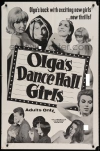 7b588 OLGA'S DANCE HALL GIRLS 1sh 1969 Lucy Eldridge is back in title role w/exciting new girls!