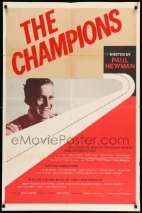 7b591 ONCE UPON A WHEEL 1sh 1971 race car driver Paul Newman in the greatest racing film ever made!
