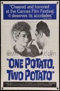 7b593 ONE POTATO, TWO POTATO 1sh 1964 Barbara Barrie, forbidden interracial love!