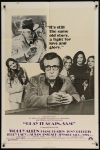 7b624 PLAY IT AGAIN, SAM 1sh 1972 Woody Allen, Diane Keaton, Jerry Lacy as Humphrey Bogart!