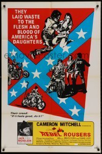 7b668 REBEL ROUSERS 1sh 1970 Jack Easy Rider Nicholson, Bruce Dern, Cameron Mitchell, bikers!