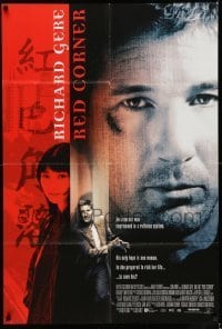 7b669 RED CORNER int'l DS 1sh 1997 Richard Gere is an innocent man imprisoned by a ruthless system!