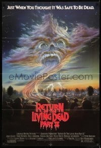 7b683 RETURN OF THE LIVING DEAD 2 1sh 1988 just when you thought it was safe to be dead!