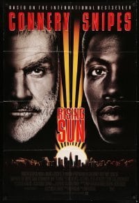 7b692 RISING SUN style A int'l DS 1sh 1993 Sean Connery, Wesley Snipes, Harvey Keitel
