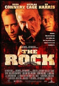 7b701 ROCK DS 1sh 1996 Sean Connery, Nicolas Cage, Ed Harris, Alcatraz, Michael Bay!