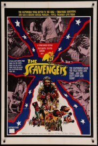 7b724 SCAVENGERS 1sh 1968 four people try to get naked girl off saloon bar!