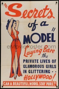 7b737 SECRETS OF A MODEL 1sh 1940 laying bare the private lives of glamorous girls in Hollywood!