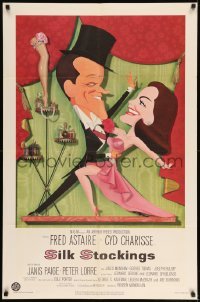 7b759 SILK STOCKINGS 1sh 1957 art of Fred Astaire & Cyd Charisse by Jacques Kapralik!