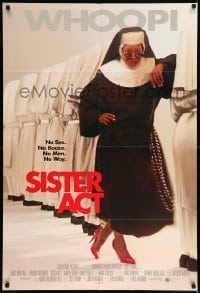 7b769 SISTER ACT int'l 1sh 1992 Maggie Smith, Harvey Keitel, Whoopi Goldberg as a nun!