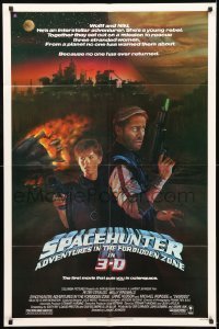 7b790 SPACEHUNTER ADVENTURES IN THE FORBIDDEN ZONE 1sh 1983 art of Molly Ringwald, Peter Strauss!
