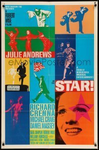 7b800 STAR int'l 1sh 1968 Julie Andrews, Robert Wise, Richard Crenna, Daniel Massey, cool artwork!
