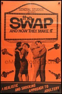 7b829 SWAP & HOW THEY MAKE IT 1sh 1966 Joe Sarno directed, a shocking approach to adultery!