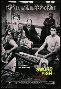 7b836 SWORDFISH int'l 1sh 2001 John Travolta, Hugh Jackman, Don Cheadle, super-sexy Halle Berry!