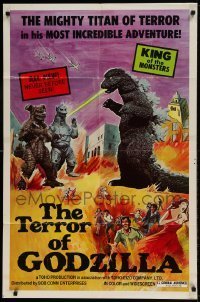 7b854 TERROR OF GODZILLA 1sh 1977 Mekagojira no gyakushu, Toho, Godzilla, sci-fi!