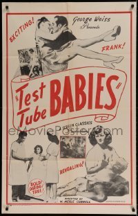 7b857 TEST TUBE BABIES 1sh 1948 a frank, exciting & revealing story about artificial insemination!