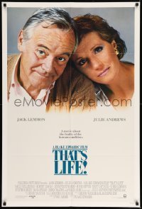7b868 THAT'S LIFE int'l 1sh 1986 cool close up images of Jack Lemmon and gorgeous Julie Andrews!