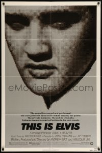 7b876 THIS IS ELVIS 1sh 1981 Elvis Presley rock 'n' roll biography!