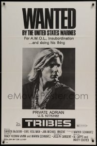 7b915 TRIBES 1sh 1971 Jan-Michael Vincent is wanted by the United States Marines!