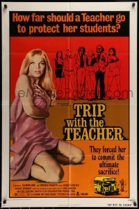 7b918 TRIP WITH THE TEACHER 1sh 1974 super sexy Brenda Fogarty goes too far for her students!
