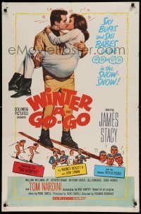 7b982 WINTER A GO-GO 1sh 1965 ski buffs & ski babes on the go-go in the snow-snow!
