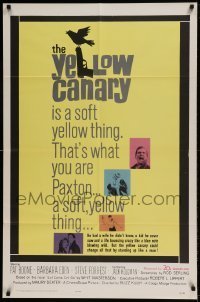 7b992 YELLOW CANARY 1sh 1963 Barbara Eden, Pat Boone is a soft yellow thing!