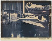 7c828 STAR WARS color 11x14 still 1977 Darth Vader with Storm Troopers by Milennium Falcon in hangar