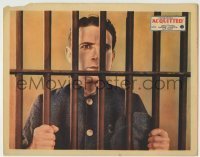 7c008 ACQUITTED LC 1929 Lloyd Hughes behind prison bars in a powerful drama of the underworld!