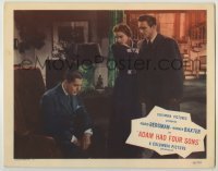 7c010 ADAM HAD FOUR SONS LC #4 R1948 Ingrid Bergman & Richard Denning stand by sad Warner Baxter!