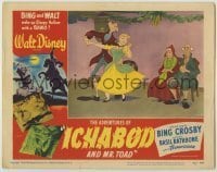 7c013 ADVENTURES OF ICHABOD & MISTER TOAD LC #7 1949 Ichabod Crane & pretty girl dancing, Disney