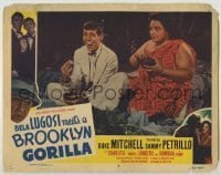 7c069 BELA LUGOSI MEETS A BROOKLYN GORILLA LC #4 1952 c/u of Jerry Lewis lookalike Sammy Petrillo!