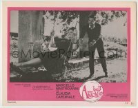7c070 BELL' ANTONIO LC 1962 Marcello Mastroianni pushing beautiful Claudia Cardinale on swing!