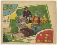 7c082 BEYOND THE SIERRAS LC 1928 masked hero Tim McCoy reclaims gold from two thieves on buggy!