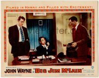 7c088 BIG JIM McLAIN LC #8 1952 really BIG John Wayne with Chief of Police in Hawaii!