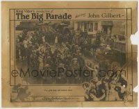7c091 BIG PARADE LC 1925 Renee Adoree holds John Gilbert as he and Karl Dane march to war!