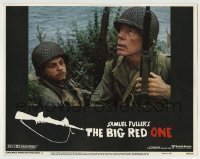 7c093 BIG RED ONE LC #3 1980 great close up of World War II soldiers Lee Marvin & Mark Hamill!