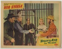 7c097 BILLY THE KID IN TEXAS LC 1940 Fuzzy St. John tries to bust outlaw Bob Steele out of jail!