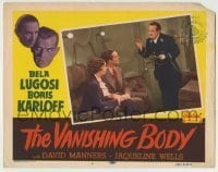 7c100 BLACK CAT LC #8 R1953 Karloff & Lugosi in border, David Manners, Wells, The Vanishing Body!